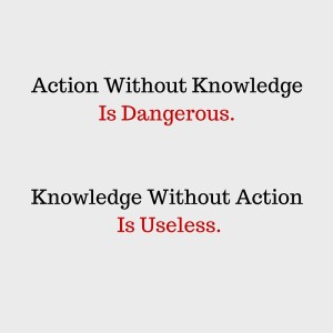 Action Without Knowledge Is Dangerous