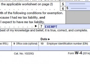 Claim Exempt on federal income taxes